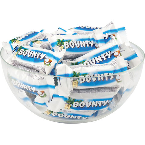 Батончики мини BOUNTY "Minis" с мякотью кокоса в шоколаде, 1 кг, 56727 - фото 2
