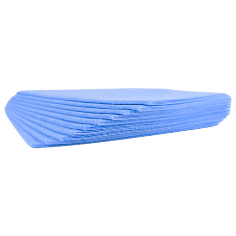 Салфетки протирочные нетканые многоразовые HACCPER LS "Blue", 10 шт., 40х40 см, 80 г/м2, 144013 - фото 3