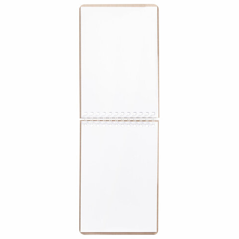 Скетчбук, белая бумага 120 г/м2 + крафт 80 г/м2 165х240 мм, 60 + 20 л., гребень, BRAUBERG ART DEBUT, 112982 - фото 3