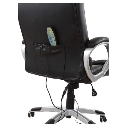 Кресло офисное BRABIX "Comfort MS-003", 6 массажных модулей, экокожа, черное, 532521 - фото 4