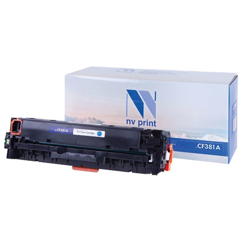Картридж лазерный NV PRINT (NV-CF381A) для HP LJ M476dn/M476dw/M476nw, голубой, ресурс 2700 страниц - фото 1