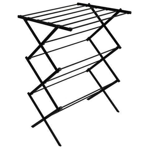 Сушилка напольная МИНИ для белья раскладная, 6 уровней, 10 метров, LAIMA HOME LADDER BLACK, 700473 - фото 4