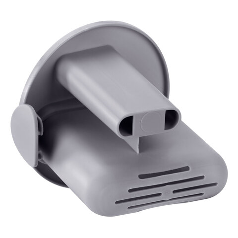 Ершик для унитаза силиконовый (плоский) + щеточка, напольный / настенное крепление, LAIMA, 700561 - фото 7