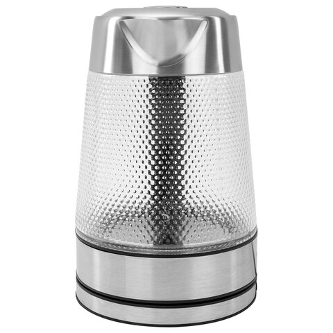 Чайник электрический с терморегулятором SONNEN KT-1809D, 1,8 л, 2200 Вт, 5 цветов подсветки, 5 температур, стекло текстура ромб, 455141 - фото 9