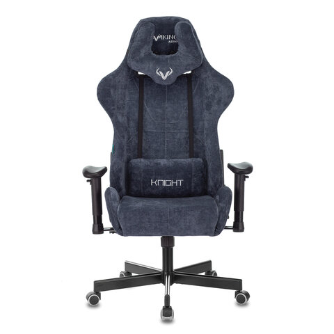 Кресло компьютерное Zombie VIKING KNIGHT, 2 подушки, ткань, синее, 1372993 - фото 3