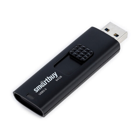 Флеш-диск 64 GB SMARTBUY Fashion USB 3.0, черный, SB064GB3FSK - фото 3