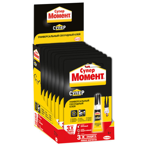 Клей универсальный МОМЕНТ Супер универсальный 3г 608976 - фото 4