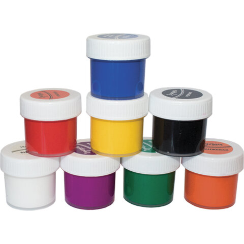 Гуашь ЛУЧ "Школа творчества", 8 цветов по 20 мл, без кисти, картонная упаковка, 29С 1752-08 - фото 3