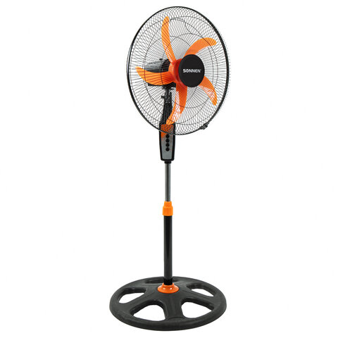 Вентилятор напольный, 3 режима, SONNEN TF-50W-45-А304, d=45 см, 50 Вт, черный, 454789, FS-45-A304 - фото 2