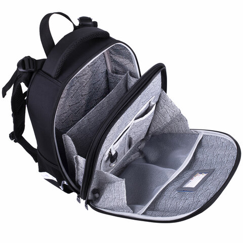 Ранец BRAUBERG SHINY, 2 отделения, с брелком, "Tiger", СВЕТЯЩИЙСЯ РИСУНОК, 38х28х14 см, 270698 - фото 9