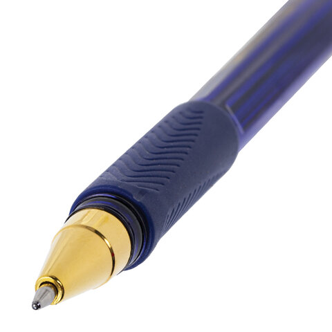 Ручки шариковые BRAUBERG BP-GT GLD BLUE, НАБОР 5 ШТУК, СИНИЕ, пишущий узел 0,7 мм, линия письма 0,35 мм, 144511 - фото 4