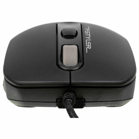 Мышь проводная A4TECH Fstyler FM10, USB, 3 кнопки + 1 колесо-кнопка, оптическая, черная, 1147673 - фото 6