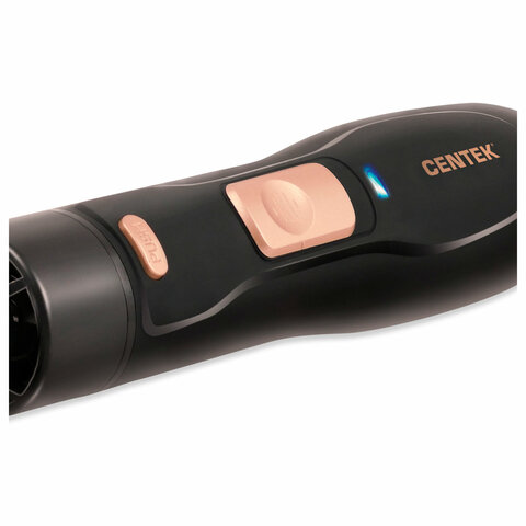 Фен-расческа CENTEK CT-2059, 1200 Вт, 2 скорости, 2 температурных режима, 3 насадки, черная - фото 3