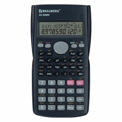 Калькулятор инженерный BRAUBERG SC-82MS (158х85 мм), 240 функций, 10+2 разрядов, темно-синий, 271721 - фото 15