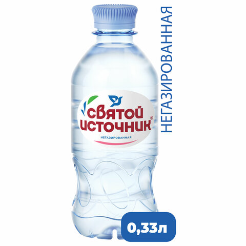 Вода негазированная питьевая СВЯТОЙ ИСТОЧНИК 0,33 л - фото 2