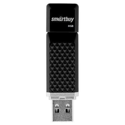 Флеш-диск 8 GB, SMARTBUY Quartz, USB 2.0, черный, SB8GBQZ-K - фото 5