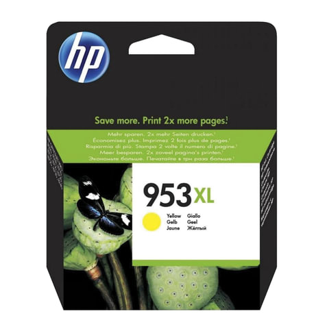 Картридж струйный HP (F6U18AE) Officejet Pro 8710/8210 №953XL, желтый, увеличенный ресурс 1600 стр., оригинальный - фото 1