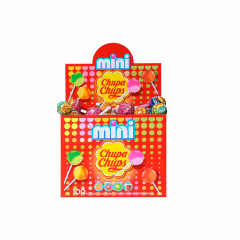 Карамель CHUPA CHUPS (Чупа-Чупс) "Mini", ассорти вкусов, 6 г, КОМПЛЕКТ 100 шт. - фото 2