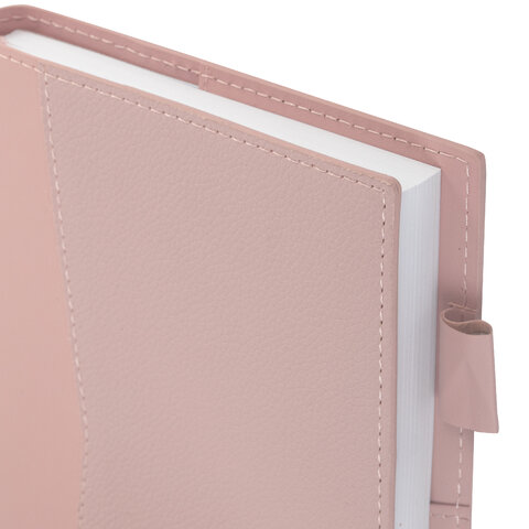 Ежедневник недатированный В6 130х185 мм BRAUBERG "Glam", под кожу, 160 л., розовый, 116219 - фото 4