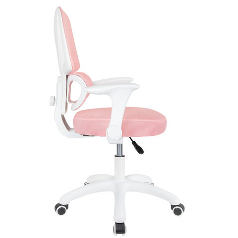 Кресло детское с поясничной поддержкой BRABIX KIDS "MG-225", сетка/ткань TW, розовое, 533316 - фото 4