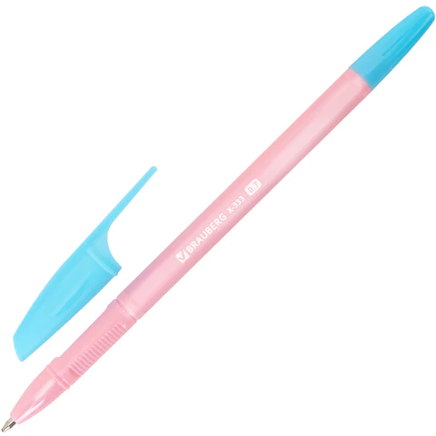 Ручки шариковые BRAUBERG "X-333 PASTEL MIX", НАБОР 8 ШТУК, СИНИЕ, узел 0,7 мм, линия письма 0,35 мм, 144535 - фото 4