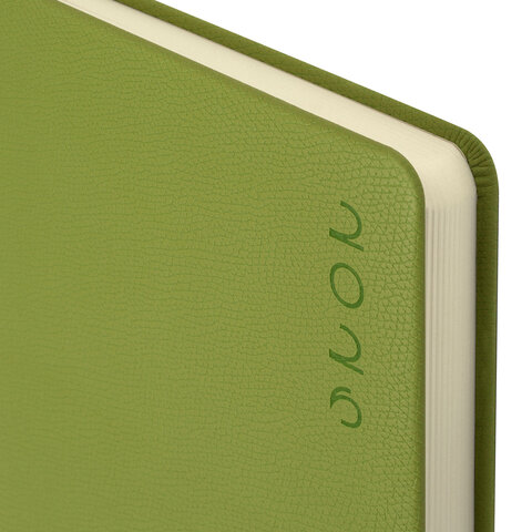 Ежедневник датированный 2026, А5, 138х213 мм, BRAUBERG "Essential", под кожу, держатель, зеленый, 117398 - фото 5