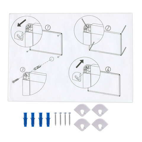 Доска пробковая 70х50 см, алюминиевая рамка, ГАРАНТИЯ 10 ЛЕТ, РОССИЯ, BRAUBERG, 238187 - фото 5