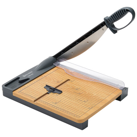 Резак сабельный BRAUBERG KATANA WOOD TSW-435 А4, 35 листов, длина реза 300 мм, деревянное основание, 533367 - фото 1