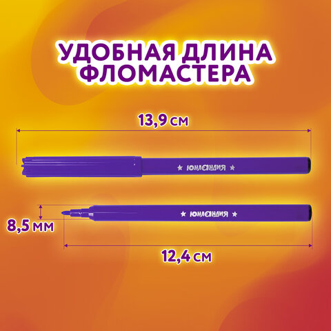 Фломастеры ЮНЛАНДИЯ 18 цветов, "УРОКИ РИСОВАНИЯ", вентилируемый колпачок, ПВХ, 151417 - фото 12