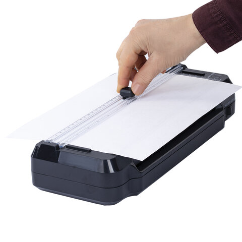 Ламинатор 3 в 1 BRAUBERG CHF-02, А4, 60-150 мкм, 30 см/мин, со встроенным резаком и обрезчиком углов, В ПОДАРОК набор пленок 40 шт., 532862 - фото 7