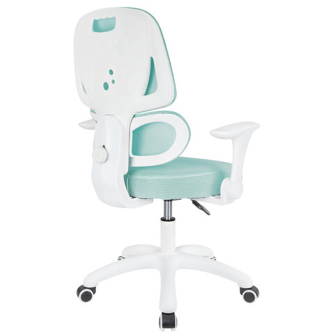 Кресло детское с поясничной поддержкой BRABIX KIDS "MG-225", сетка/ткань TW, голубое, 533317 - фото 5