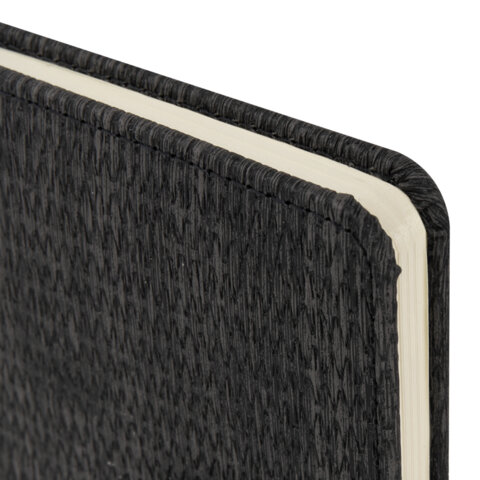 Еженедельник датированный 2026 МАЛЫЙ ФОРМАТ 95х155 мм, А6, BRAUBERG "Augustus", под кожу, черный, 117186 - фото 4