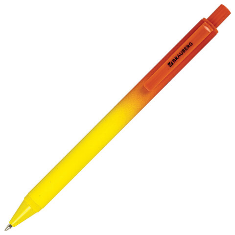 Ручки шариковые автоматические BRAUBERG "Grade", НАБОР 3 ШТУКИ, СИНИЕ, soft-touch, пишущий узел 0,7 мм, линия письма 0,35 мм, 144206 - фото 4