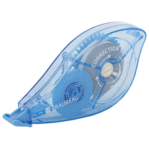 Корректирующая лента BRAUBERG PRO, 5 мм х 20 м, механизм перемотки, корпус синий, блистер, 272492 - фото 3