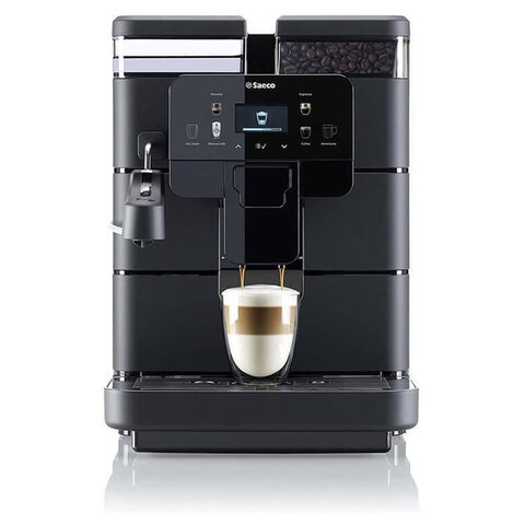 Кофемашина SAECO NEW ROYAL PLUS, 1400 Вт, объем 2,5 л, для зерен 600 г, автокапучинатор, черная, 9J0060 - фото 2