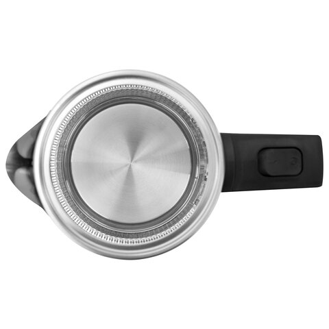 Чайник электрический SONNEN KT-1809, 1,8л, 2200 Вт, термостойкое стекло текстура ромб, внутренняя подсветка синяя, нержавеющая сталь, 455142 - фото 13