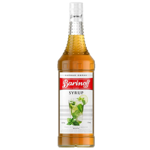 Сироп BARINOFF "Мохито", 1 л, стеклянная бутылка, 1069 - фото 1