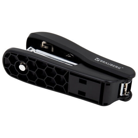 Степлер №24/6, 26/6 BRAUBERG "SX-39", до 25 листов, черный, 228590 - фото 6