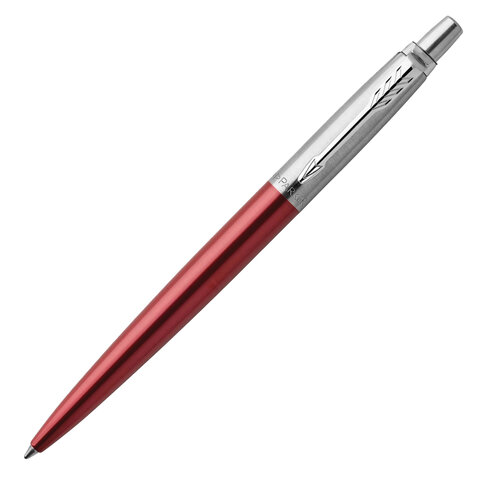 Ручка шариковая PARKER "Jotter Core Kensington Red CT", корпус красный, детали хром, синяя, 1953187 - фото 3