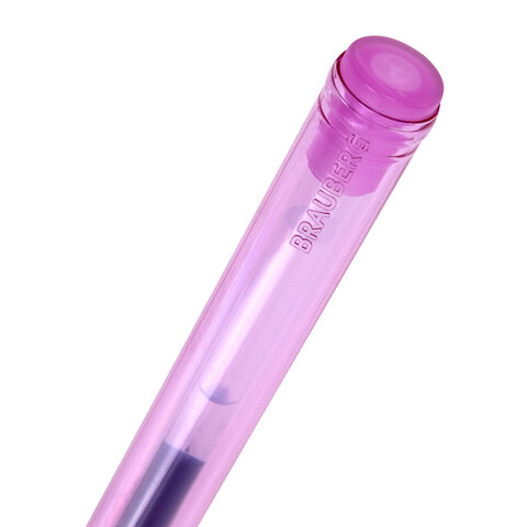 Ручки гелевые "BRAUBERG ULTRA GEL PASTEL", НАБОР 4 ШТУКИ, СИНИЕ, стандартный наконечник 0,5 мм, линия письма 0,35 мм, 144282 - фото 10