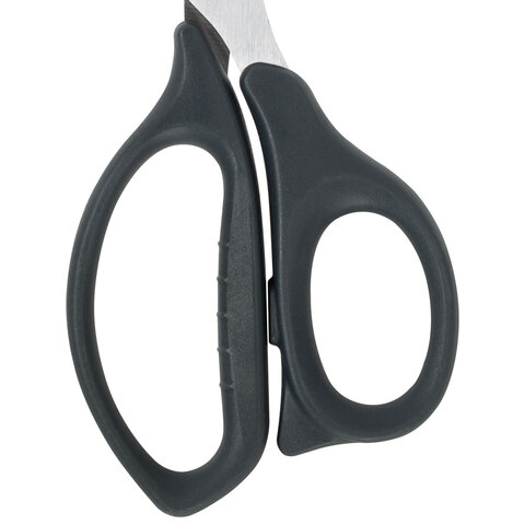 Ножницы BRAUBERG "BOMB", 170 мм, графитовый цвет, 2-сторонняя заточка, эргономичные, 238857 - фото 6