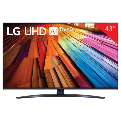Телевизор LG 43UT81006LA, 43" (108 см), 3840 x 2160, 4K, 16:9, SmartTV, Wi-Fi, черный - фото 1
