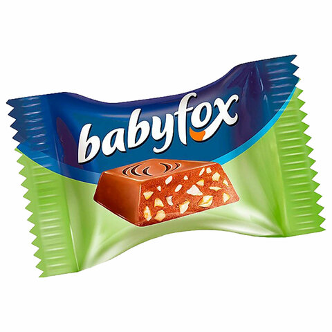 Конфеты шоколадные BABYFOX "Mini" с фундуком в молочном шоколаде, 500 г, КЕК806 - фото 1