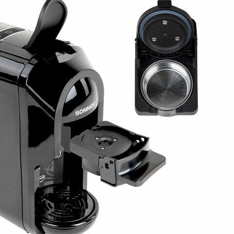 Кофемашина капсульная 3 в 1 для молотого кофе и капсул DOLCE GUSTO и NESPRESSO, SONNEN CM510, 1450 Вт, объем 0,6 л, 456336 - фото 18