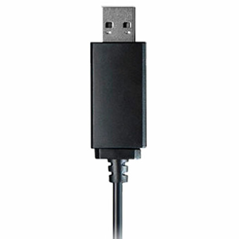 Наушники с микрофоном (гарнитура) A4TECH HU-10, проводные, 2 м, USB, черные, 1611400 - фото 4