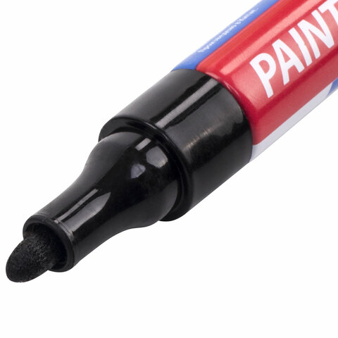 Маркер-краска лаковый EXTRA (paint marker) 4 мм, ЧЕРНЫЙ, УСИЛЕННАЯ НИТРО-ОСНОВА, BRAUBERG, 151979 - фото 3