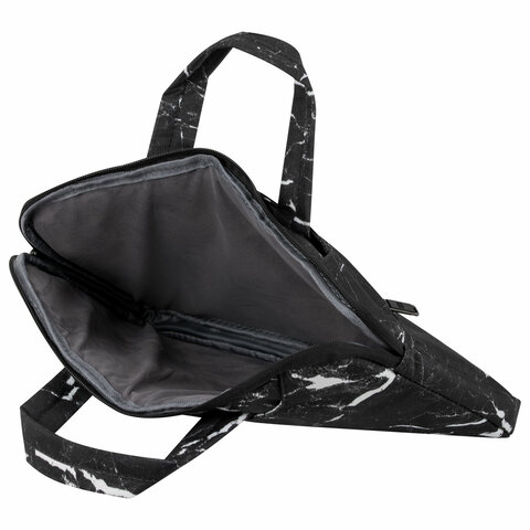 Сумка портфель HEIKKI STYLE (ХЕЙКИ) с отделением для ноутбука 13-14", 3 кармана, черная, 26х36х3 см, 272606 - фото 9
