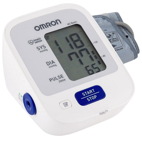 Тонометр OMRON M2 (HEM-7121-RU), манжета 22-32 см, автоматический, на плечо, питание 4хАА - фото 1