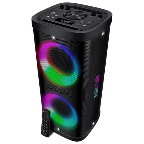 Колонка портативная SVEN PS-930, 150 Вт, TWS, Bluetooth, FM, USB, microSD, LED-дисплей, черный, SV-022402 - фото 1