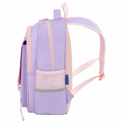 Рюкзак BRAUBERG SNAP, 2 отделения, 3 кармана, "Delicate lilac", 39х28х16 см, 272068 - фото 3